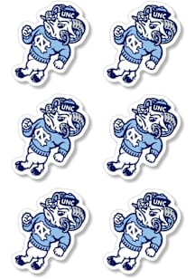 North Carolina Tar Heels 6 Pack Mascot Auto Decal - Light Blue