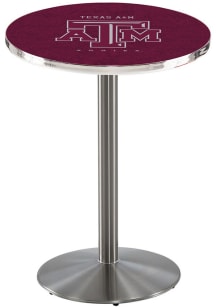 Texas A&amp;M Aggies Stainless Round Base Pub Table