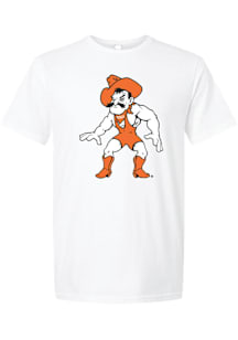 Oklahoma State Cowboys White Wrestling Pistol Pete Short Sleeve T Shirt
