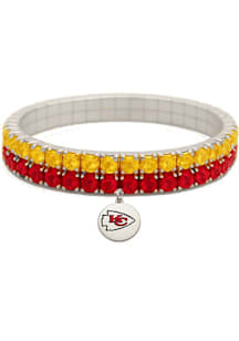 Mojo Kansas City Chiefs Crystal Stretch Womens Bracelet