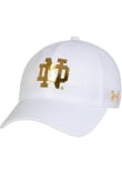 Under Armour Notre Dame Fighting Irish Sideline Armourvent High Crown Adjustable Hat - White