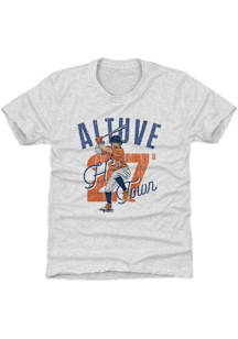 Jose Altuve Houston Astros Youth Grey Arch O Player Tee