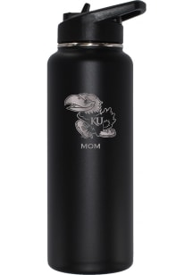 Kansas Jayhawks Mom 34oz Stainless Steel Bottle - Black