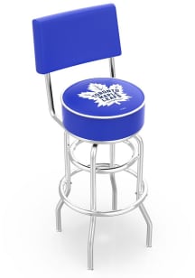 Toronto Maple Leafs Double-Ring Swivel with Back Pub Stool - Black