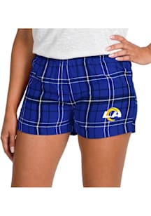 Concepts Sport Los Angeles Rams Womens Black Ultimate Flannel Shorts