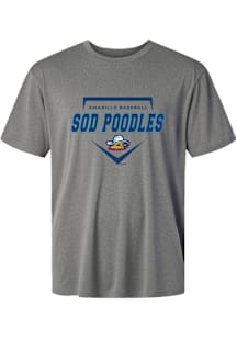 Summit Sportswear Amarillo Sod Poodles Graphite Homeplate Short Sleeve T Shirt
