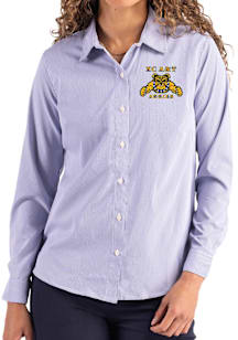 Cutter and Buck North Carolina A&T State University Womens Epic Confidence Pinstripe Long Sleeve B..