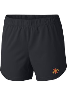 Columbia Iowa State Cyclones Womens Black Heat Seal Tamiami Pull-On Shorts