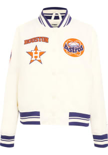 Pro Standard Houston Astros Mens White Retro Classic Light Weight Jacket