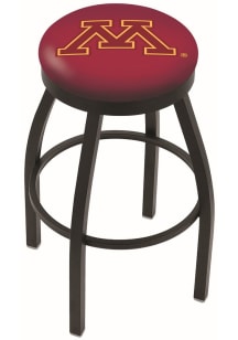 Black Minnesota Golden Gophers Black Pub Stool