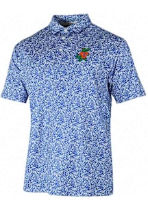 Columbia Florida Gators Mens Blue Vault Westside Country Short Sleeve Polo