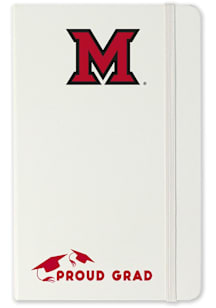 Miami RedHawks Proud Grad team logo Notebook and Folder - White