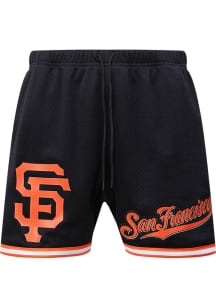 Pro Standard San Francisco Giants Mens Black Logo Classic Shorts