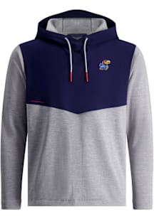 Zero Restriction Kansas Jayhawks Mens Grey Tyson Long Sleeve Hoodie