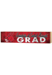 KH Sports Fan Central Missouri Mules Grad graduation graphic Sign - Cardinal
