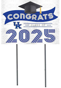 Kentucky Wildcats KH Sports Fan Class of 2025 graduation graphic Yard Sign - White