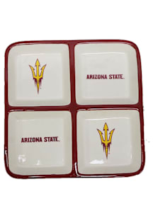 Arizona State Sun Devils 4 Section Ceramic Serving Tray
