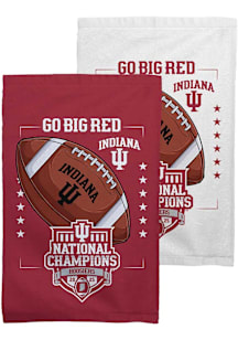 Indiana Hoosiers 25x16 2 Pack 2025 Football Nat Champ Rally Towel