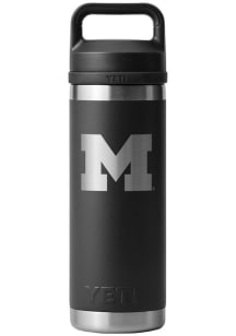 Black Michigan Wolverines 18oz Chug Stainless Steel Bottle