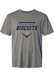 Summit Sportswear Montgomery Biscuits Graphite Homeplate Short Sleeve T Shirt