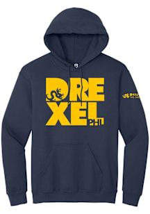 Summit Sportswear Drexel Dragons Mens Navy Blue Admitted Students Day 2020 Long Sleeve Hoodie