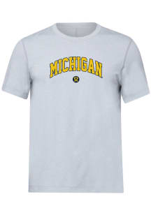 lululemon Michigan Wolverines Silver Soft Jersey Short Sleeve Short Sleeve T Shirt