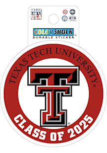 Texas Tech Red Raiders Class of 2025 Durable Stickers - Red