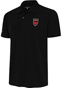 Antigua Phoenix Rising FC Mens Black Tribute Short Sleeve Polo