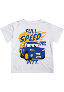 Infant Pitt Panthers White Vive La Fete Full Speed Short Sleeve T-Shirt