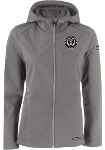 Cutter and Buck Philadelphia Union Womens Graphite Evoke Light Weight Jacket