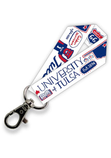 Navy Blue Tulsa Golden Hurricane Jumbo Team Logo Keychain