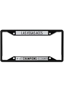 Las Vegas Aces 2025 WNBA Finals Champions Laser Cut License Plate Frame - Black