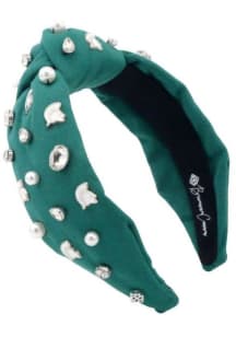Beaded Logo Michigan State Spartans Womens Headband - Green