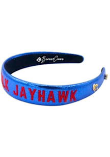 Kansas Jayhawks Thin Embroidered Womens Headband