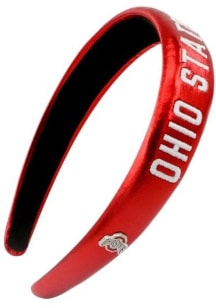 Thin Embroidered Ohio State Buckeyes Womens Headband - Red