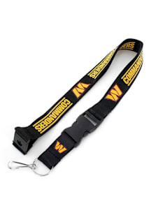 Washington Commanders Team Logo Lanyard - Black