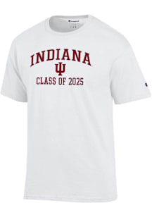 Champion Indiana Hoosiers White Class of 2025 Text Jersey Short Sleeve T Shirt