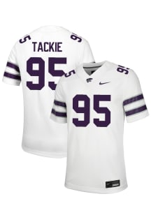 Patrick Tackie Nike Mens White K-State Wildcats NIL Name And Number Football Jersey