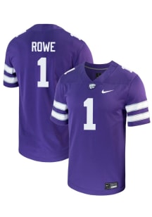 Jayden Rowe Nike Mens Purple K-State Wildcats NIL Game Football Jersey