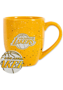 Los Angeles Lakers Alternate 16oz Speckle Ceramic Mug - Gold