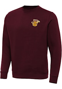 Antigua Detroit City FC Mens Maroon Victory Long Sleeve Crew Sweatshirt