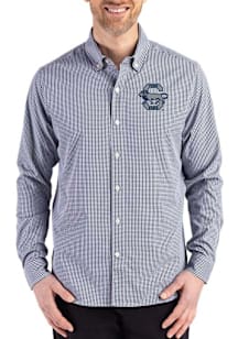 Cutter and Buck Penn State Nittany Lions Mens Navy Blue Vault Skyline Long Sleeve Dress Shirt