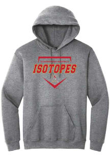 Summit Sportswear Albuquerque Isotopes Mens Graphite Homeplate Long Sleeve Hoodie