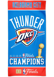 Oklahoma City Thunder 2025 NBA Finals Champions Spectra Beach Towel