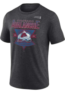 Colorado Avalanche Charcoal 2025 Playoff Participant Short Sleeve Fashion T Shirt