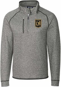 Cutter and Buck Los Angeles FC Mens Grey Mainsail Big and Tall Qtr Zip