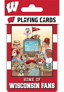Red Wisconsin Badgers Fan Deck Playing Cards