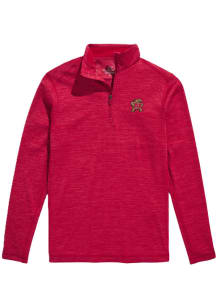 Mens Maryland Terrapins Red Vineyard Vines Sankaty Qtr Zip Pullover