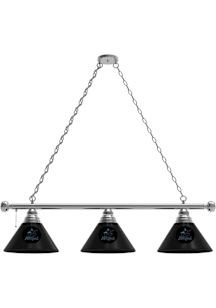Miami Marlins 3 Shade Silver Billiard Lamp