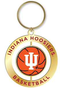 Indiana Hoosiers Basketball Spinner Keychain - Red